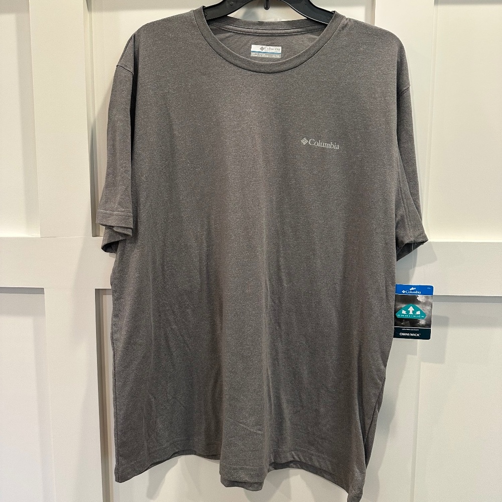 Columbia XL Omni-Wick Gray Short Sleeve